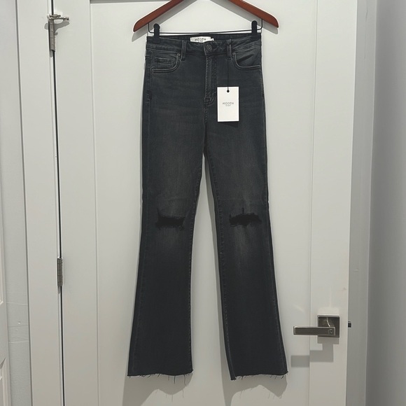 NWT Hidden Jeans Ryan bootcut size 26 charcoal denim - Picture 3 of 9